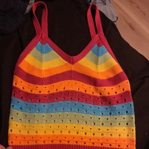 Knitted crop/tank top